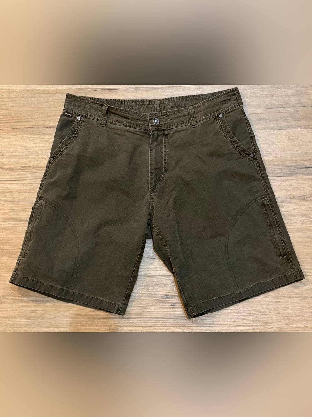 Kuhl Men's Olive Utility Flat-Front Shorts